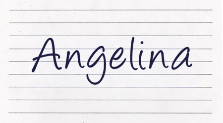 Tipografía Angelina